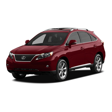 Lexus 2012 RX450h owner's manual