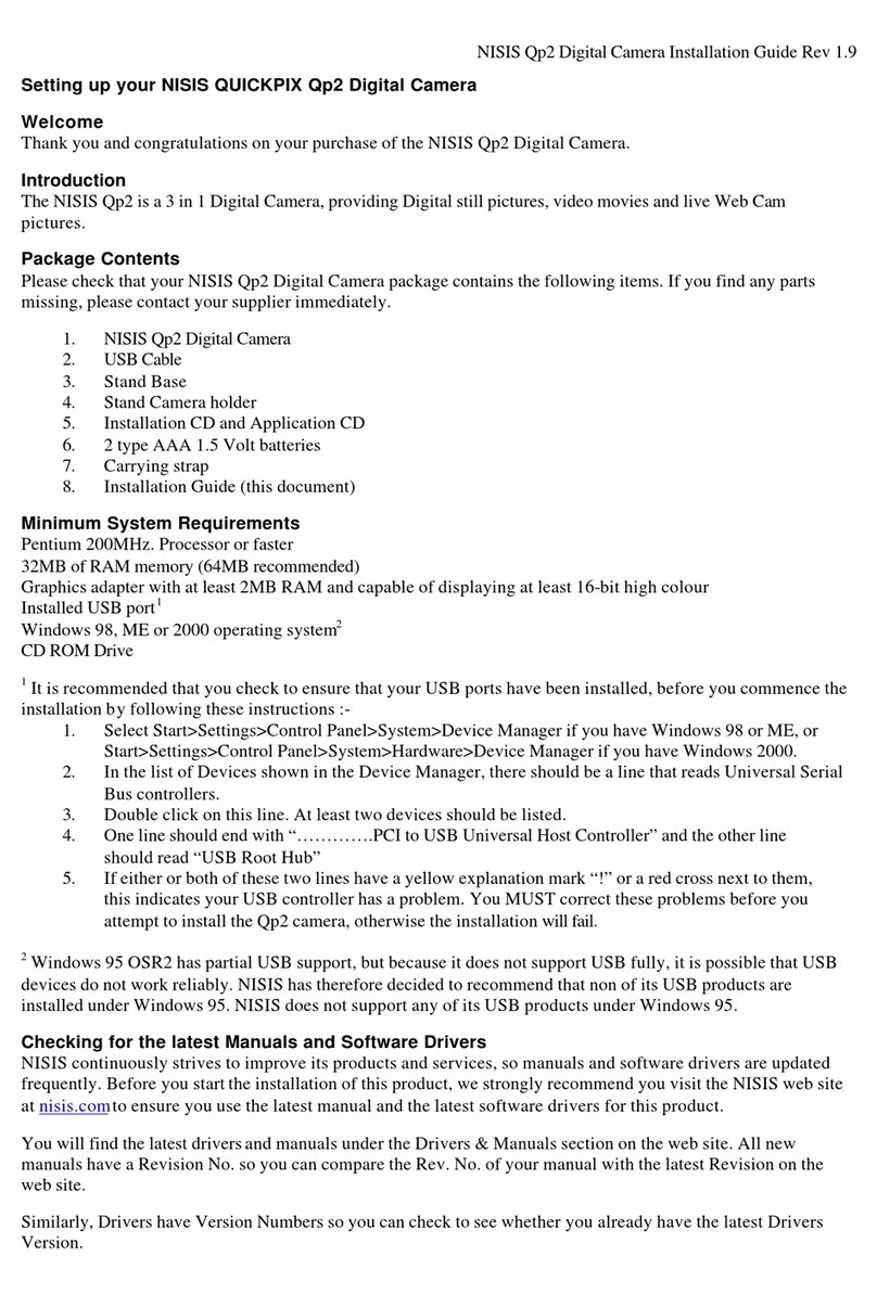 Nisis Quickpix Qp2 User manual