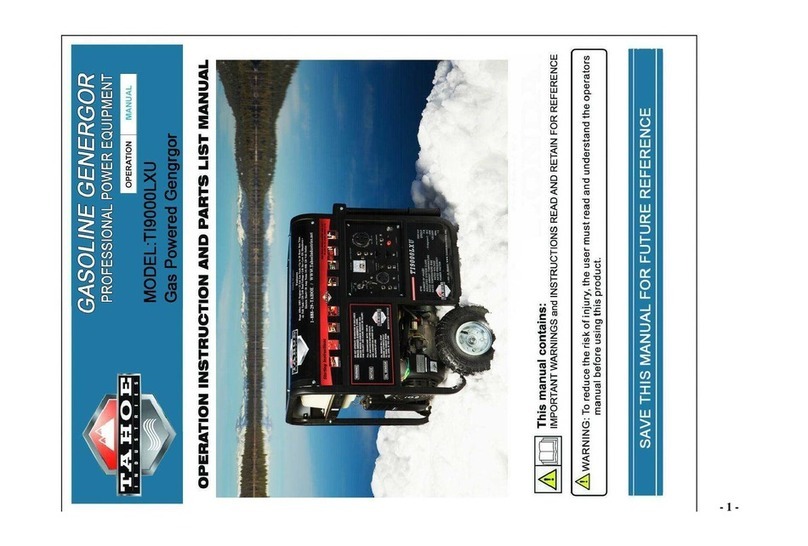 Tahoe TI9000LXU Parts list manual