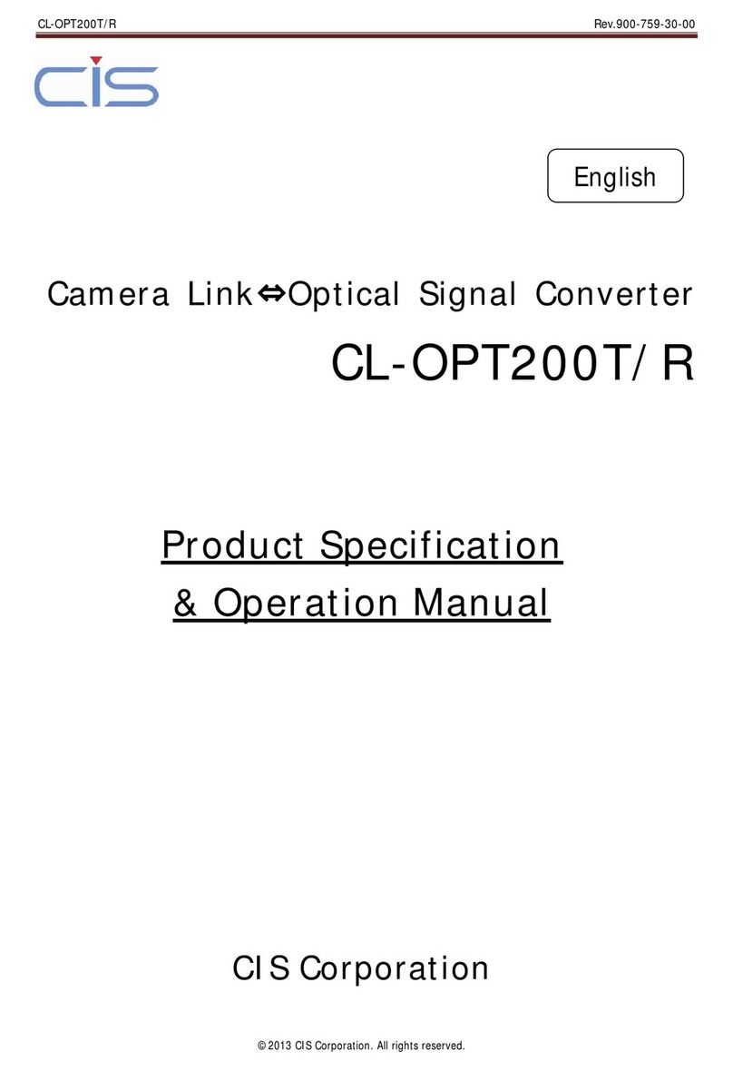 CIS CL-OPT200T Product specification  & operation manual
