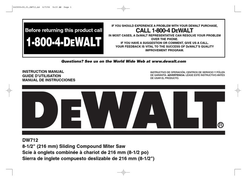 DeWalt DW712 User manual