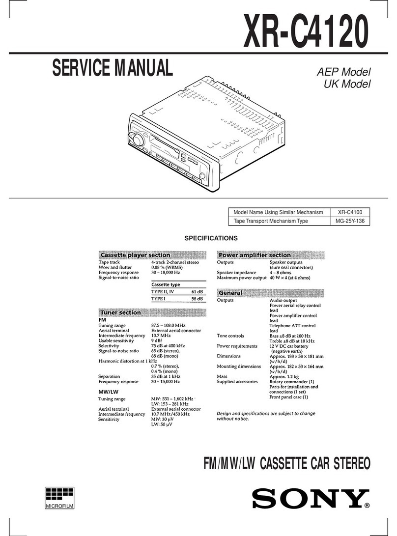 Sony XR-C4120 Service manual