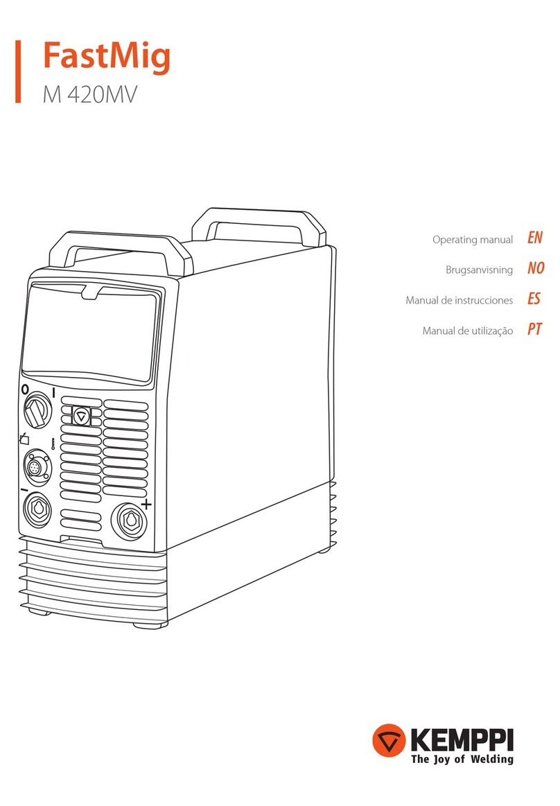 Kemppi M 420MV FastMig User manual Kemppi M 420MV FastMig User manual