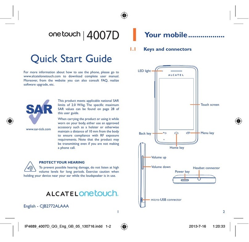 OneTouch 4007D User manual OneTouch 4007D User manual