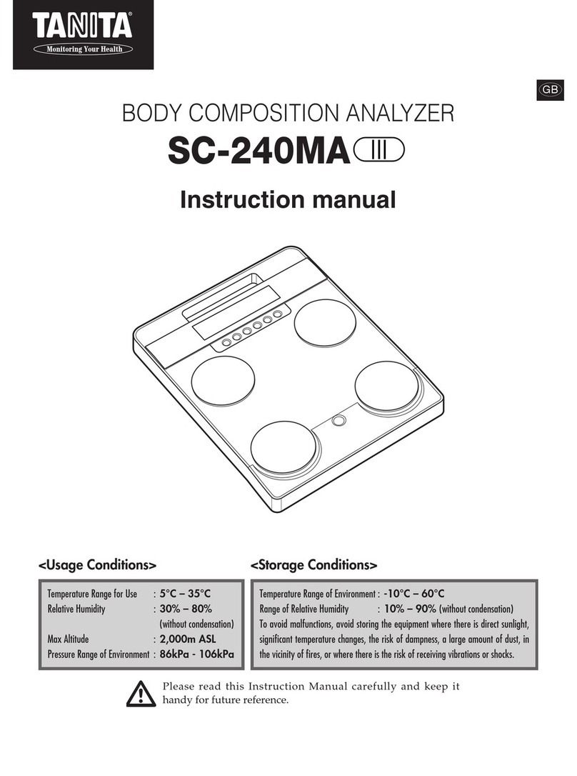 Tanita SC-240MA instruction manual