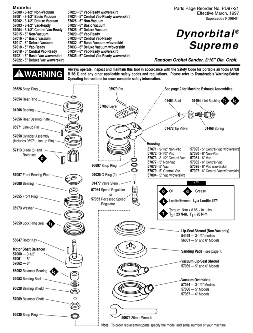 Dynabrade 5700 User manual