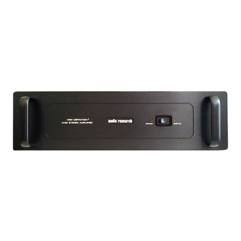 Audio Research D130 User manual