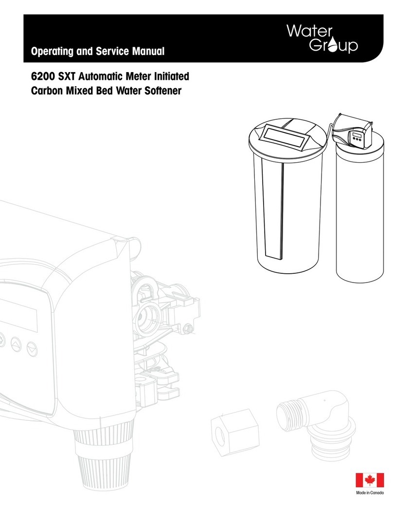 WaterGroup 6200 SXT Operating and service manual