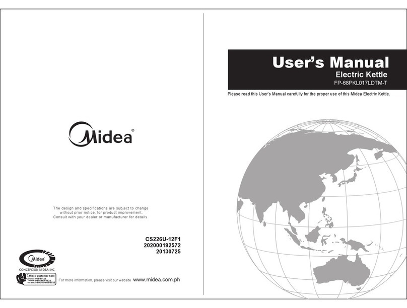 Midea FP-68PKL017LDTM-T user manual