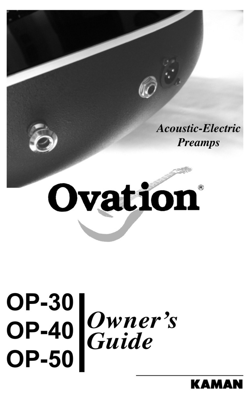 Ovation OP-30 owner's guide