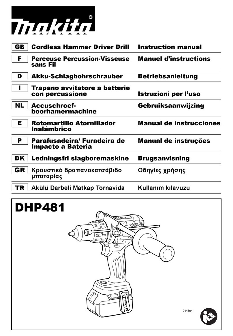 Makita DHP481 User manual