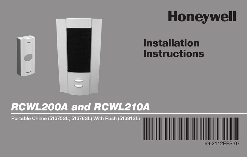 Honeywell RCWL200A User manual Honeywell RCWL200A User manual