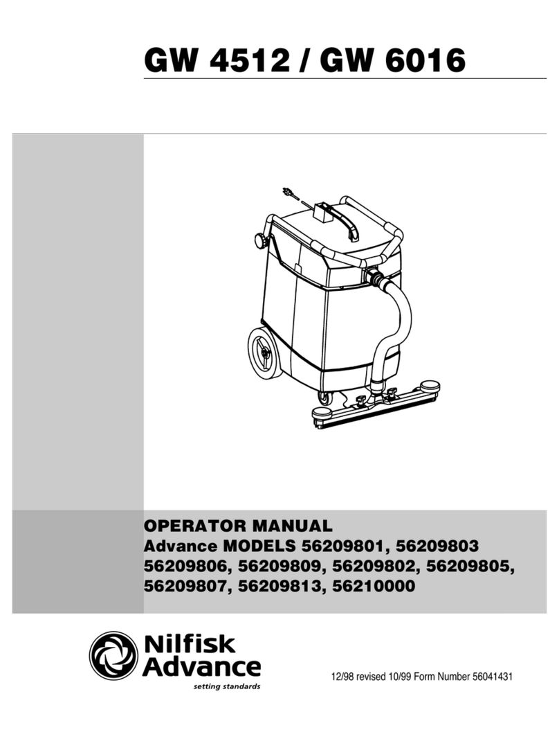 Nilfisk-Advance GW 4512 Operator's manual