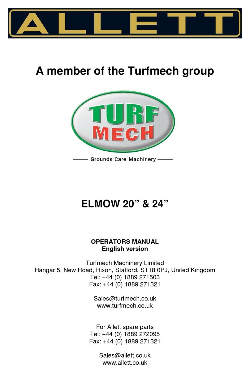 Allett ELMOW 20 Operator's manual