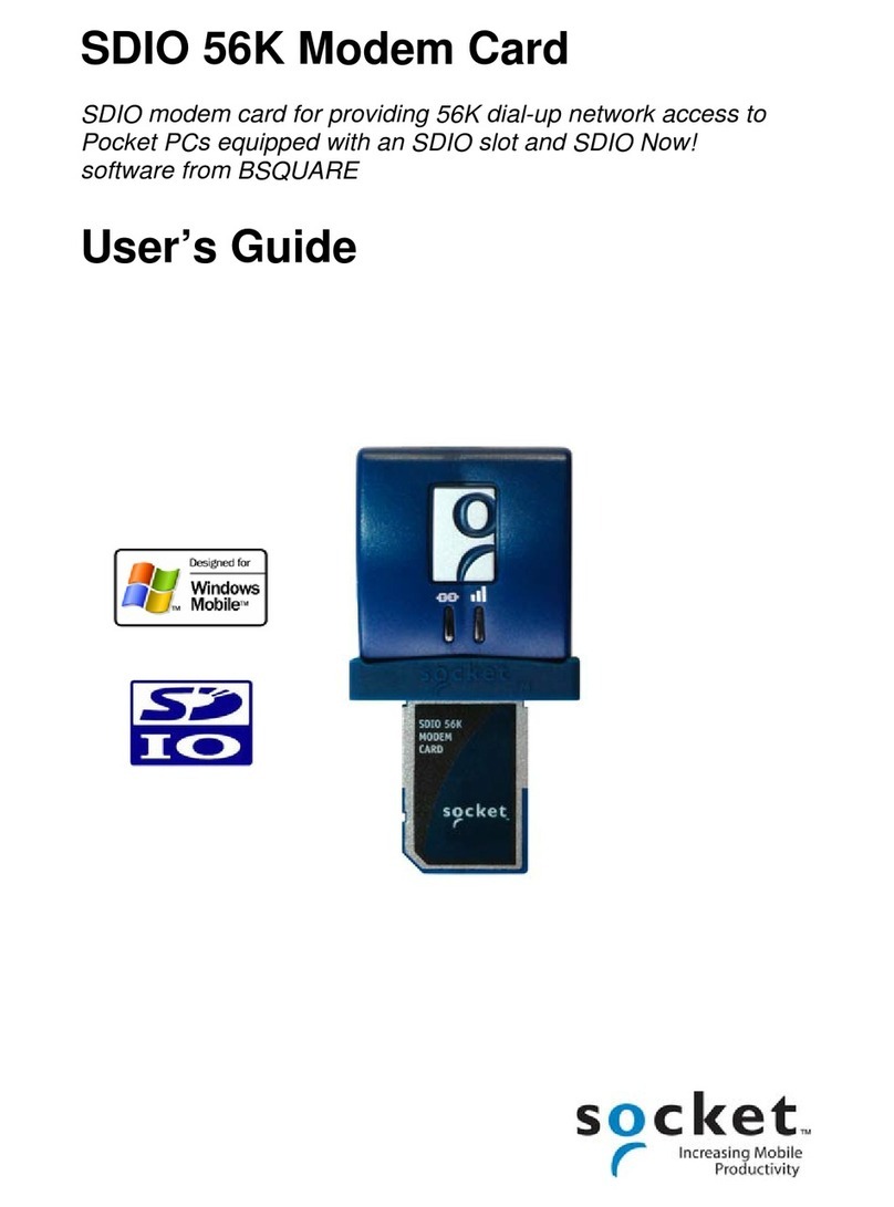 Socket SDIO 56K user guide