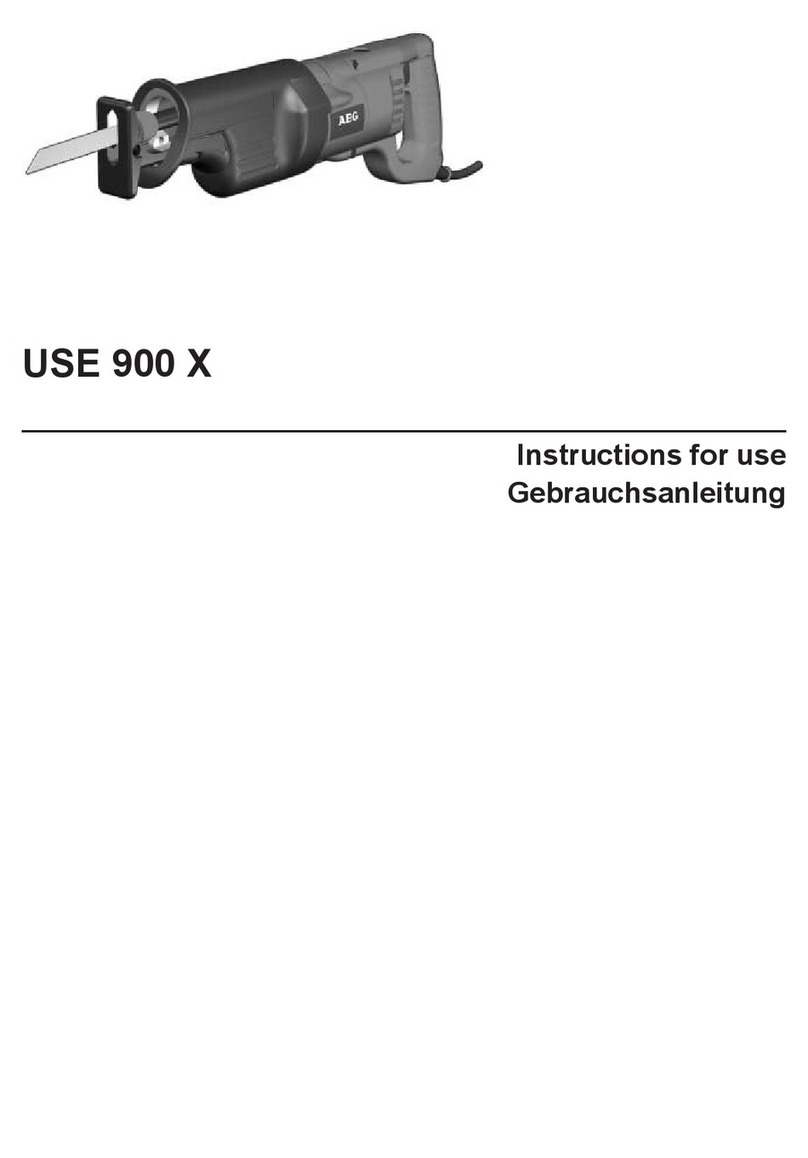 AEG USE 980 X User manual