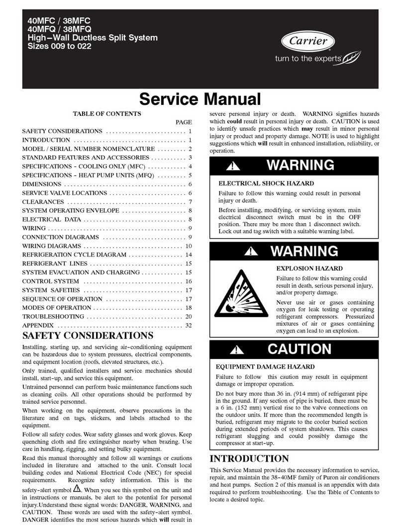 Carrier 40MFC User manual