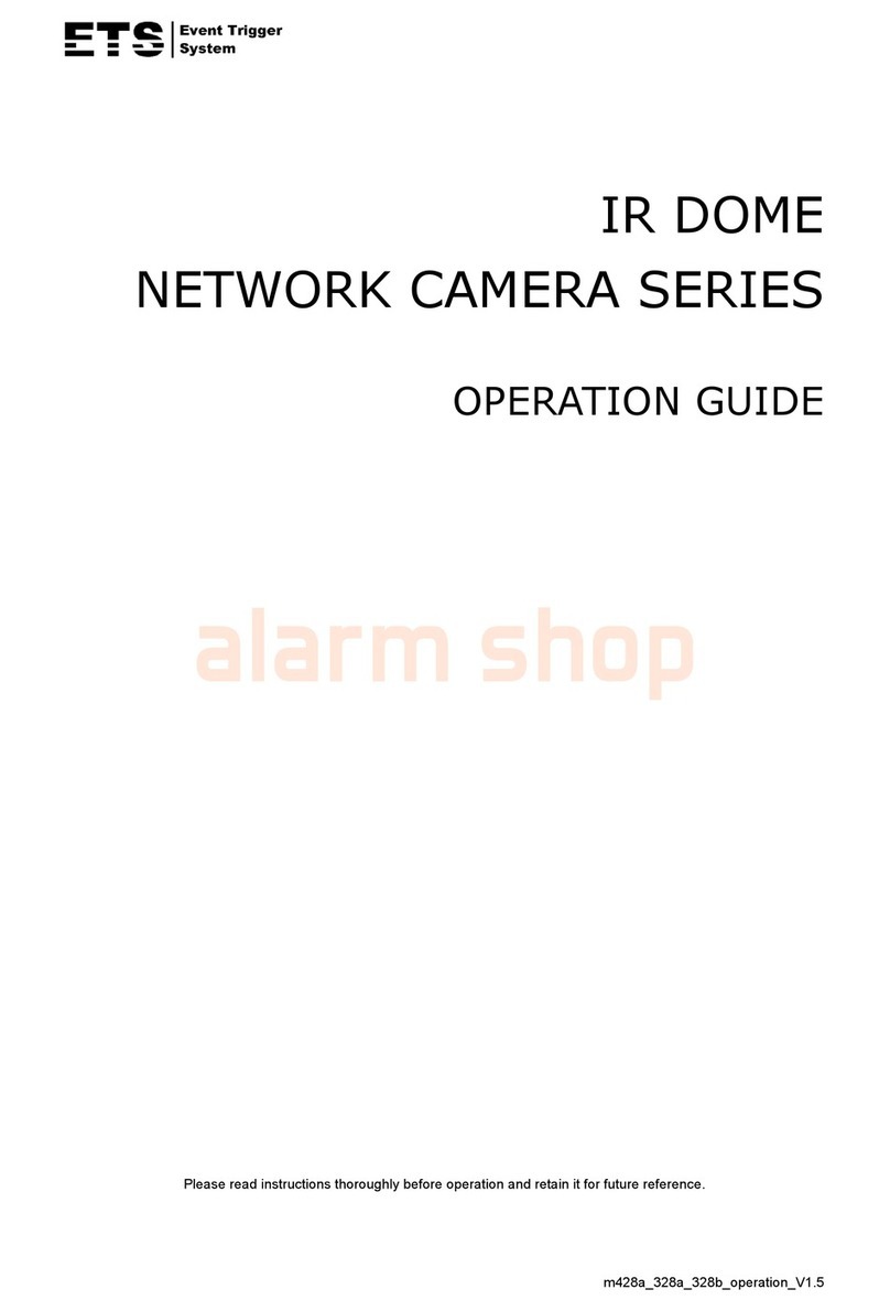 ETS IR DOME NETWORK CAMERA SERIES Operation guide