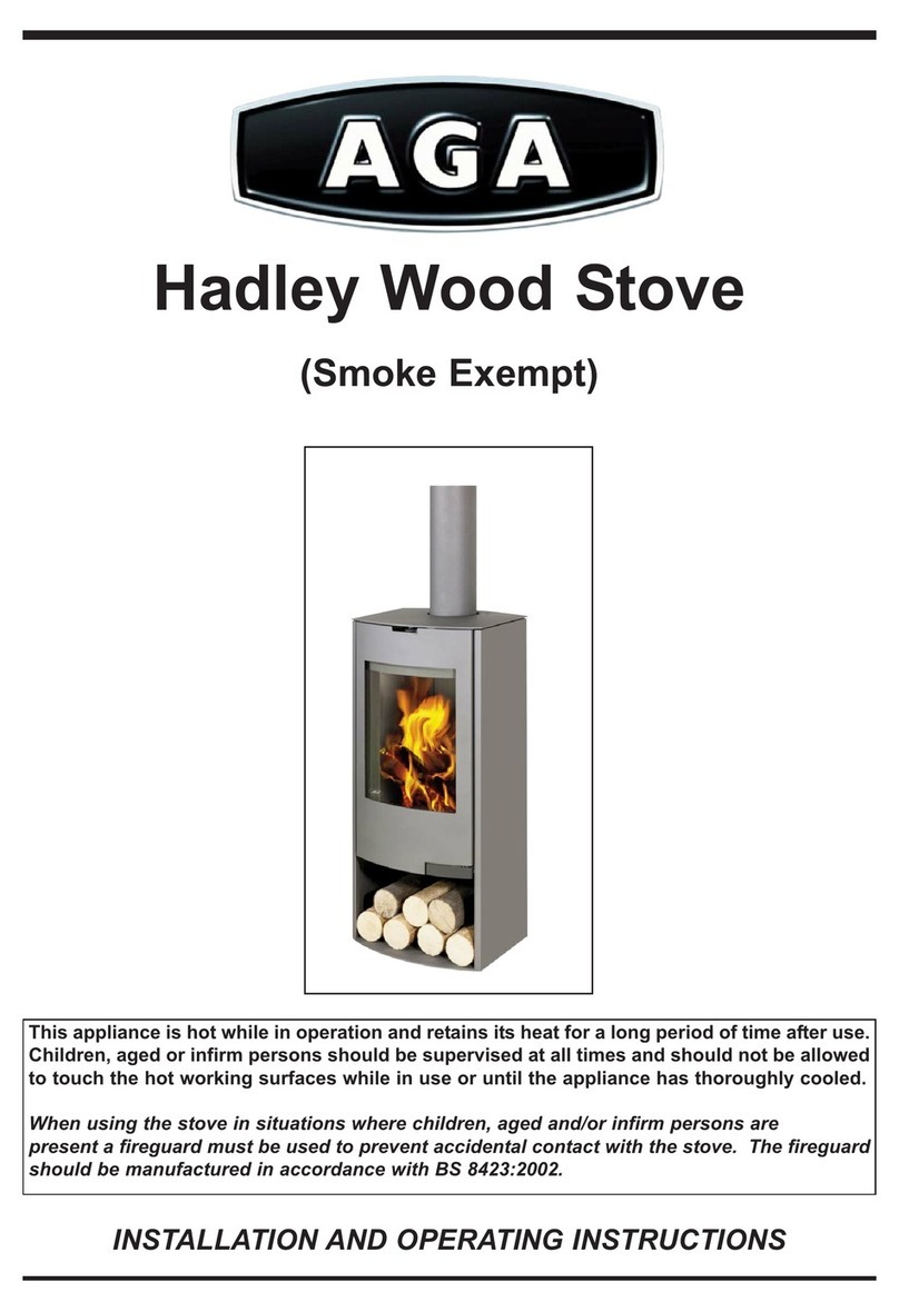 AGA Hadley Installation and operating instructions