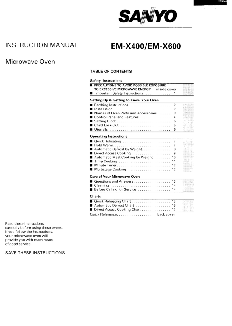 Sanyo EM-X400 instruction manual