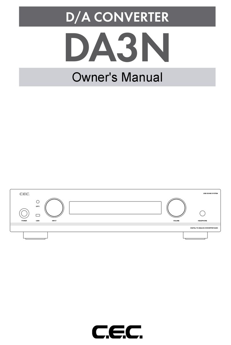 C.E.C. DA3N owner's manual