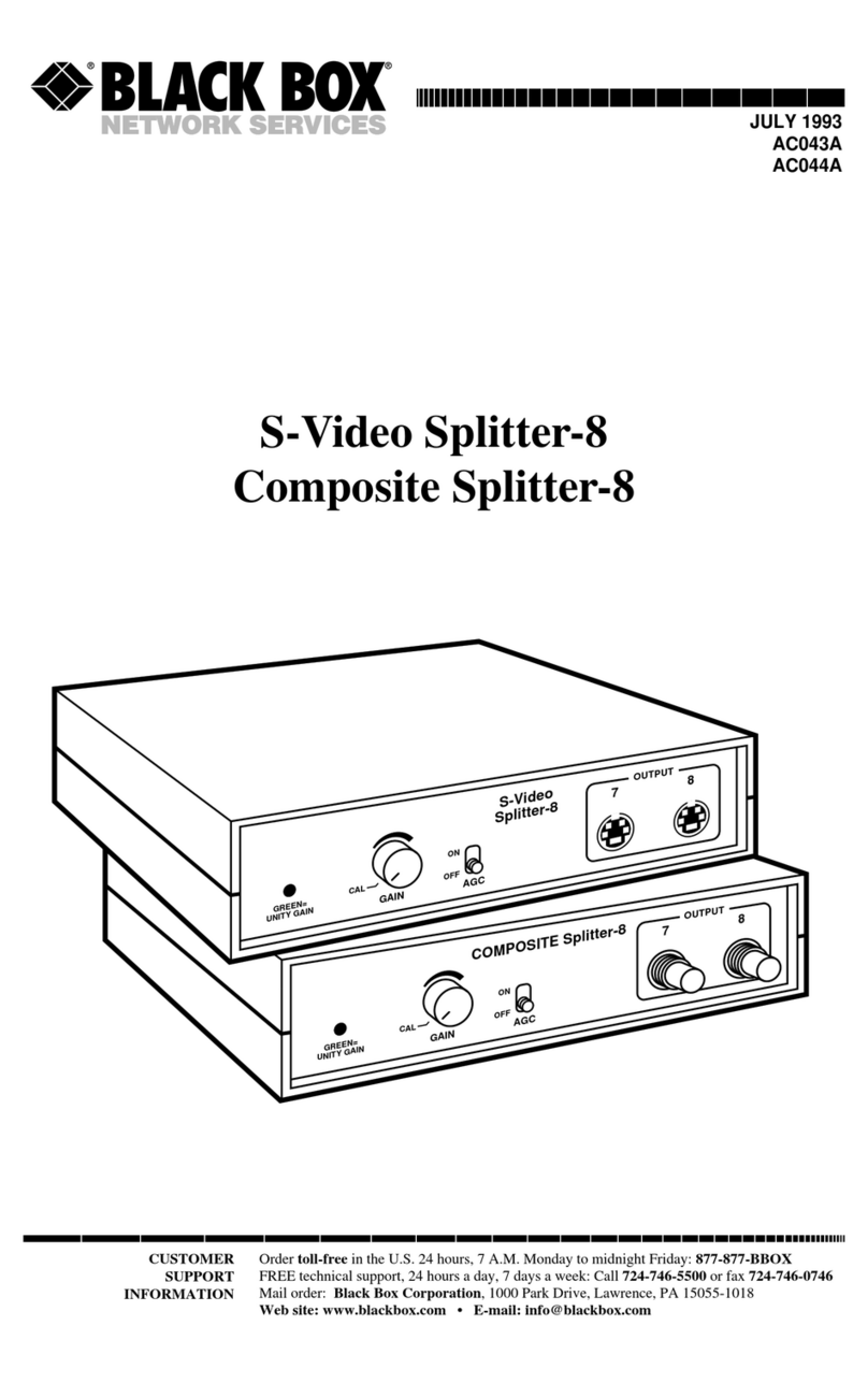 Black Box AC043A User manual Black Box AC043A User manual