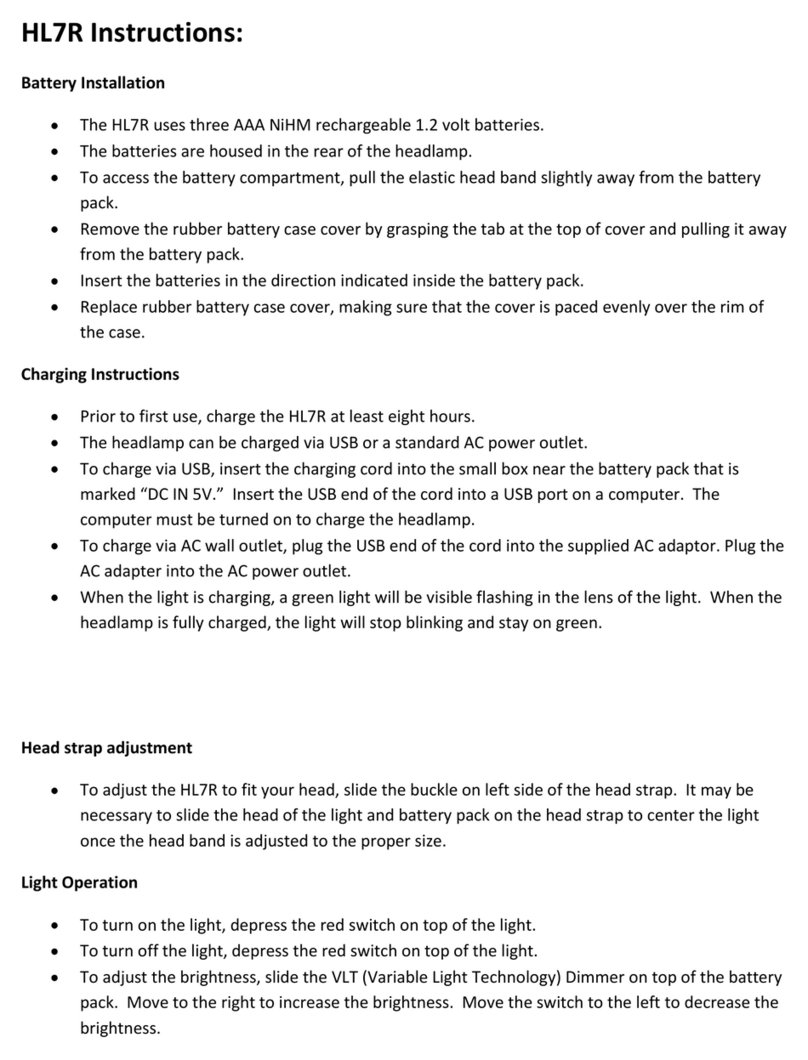 Coast HL7R User manual