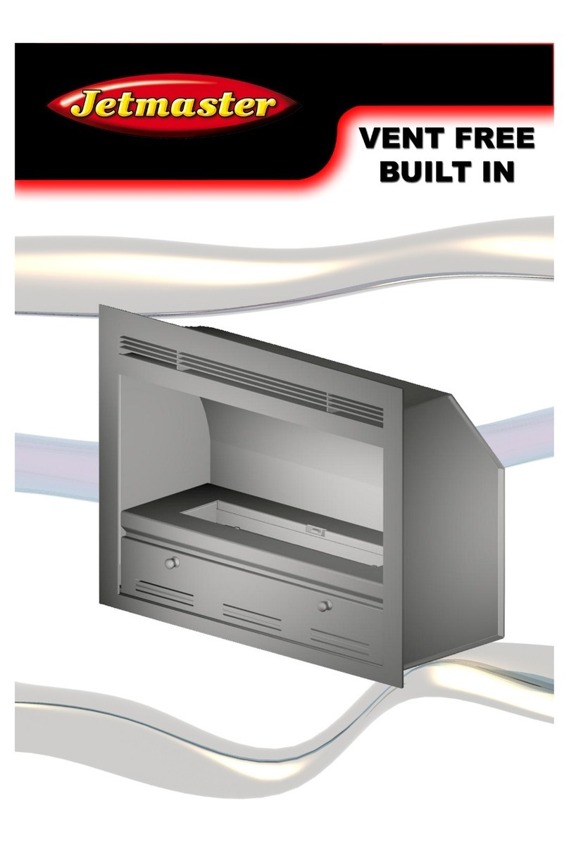 Jetmaster 700 Vent Free Built in User manual