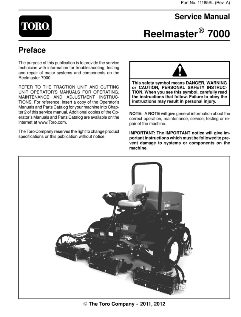 Toro Reelmaster 7000 User manual