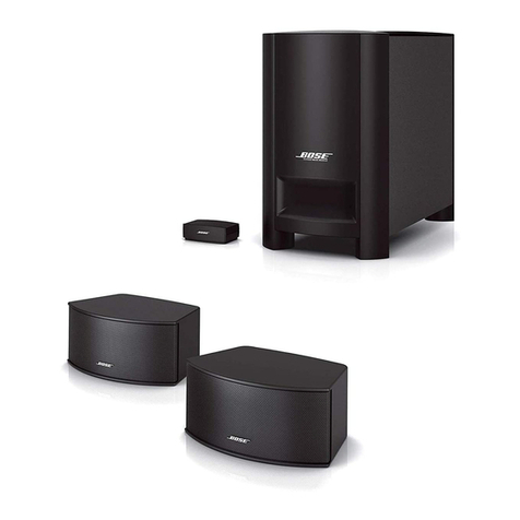 Bose CineMateSERIES II User manual Bose CineMateSERIES II User manual
