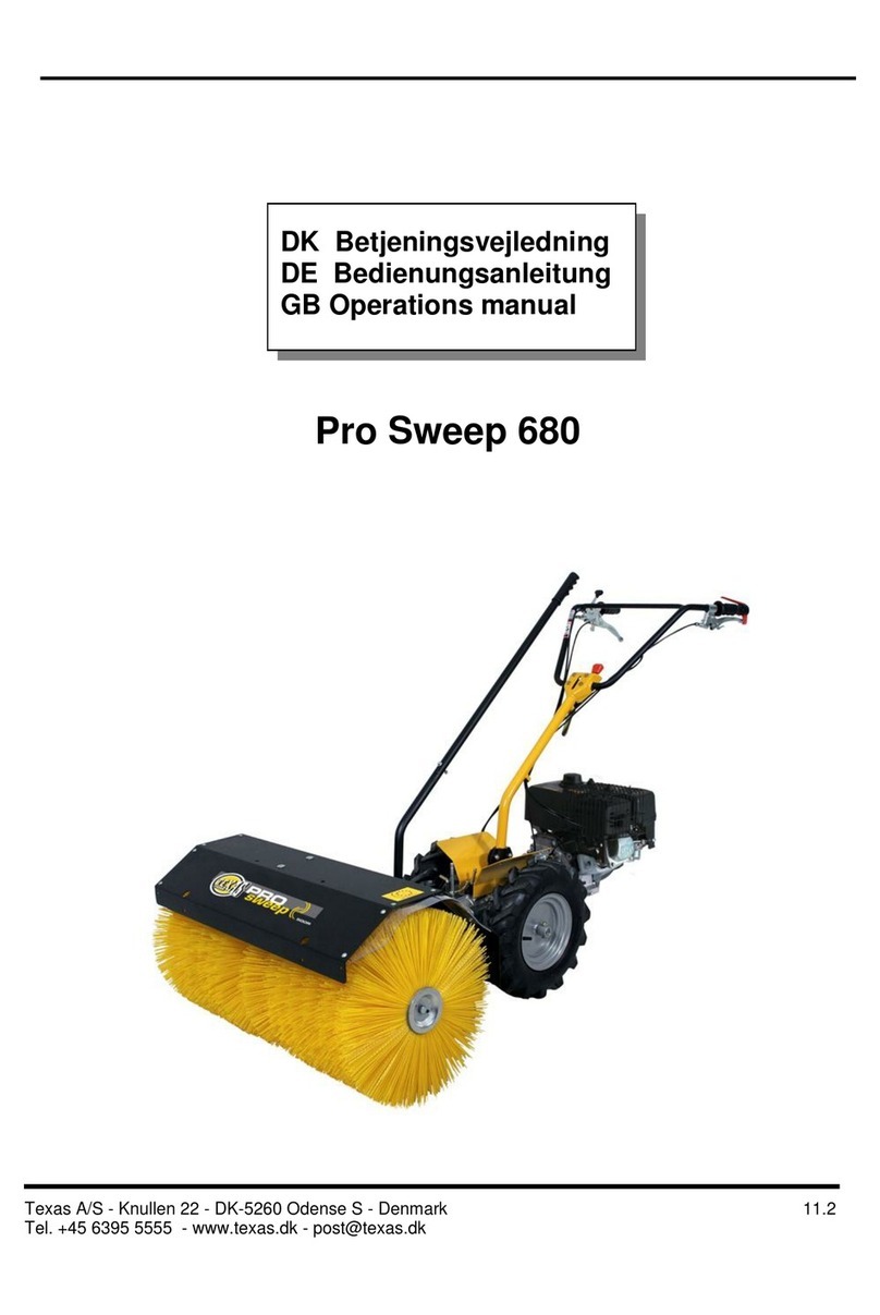 Texas Pro Sweep 680 Operation manual