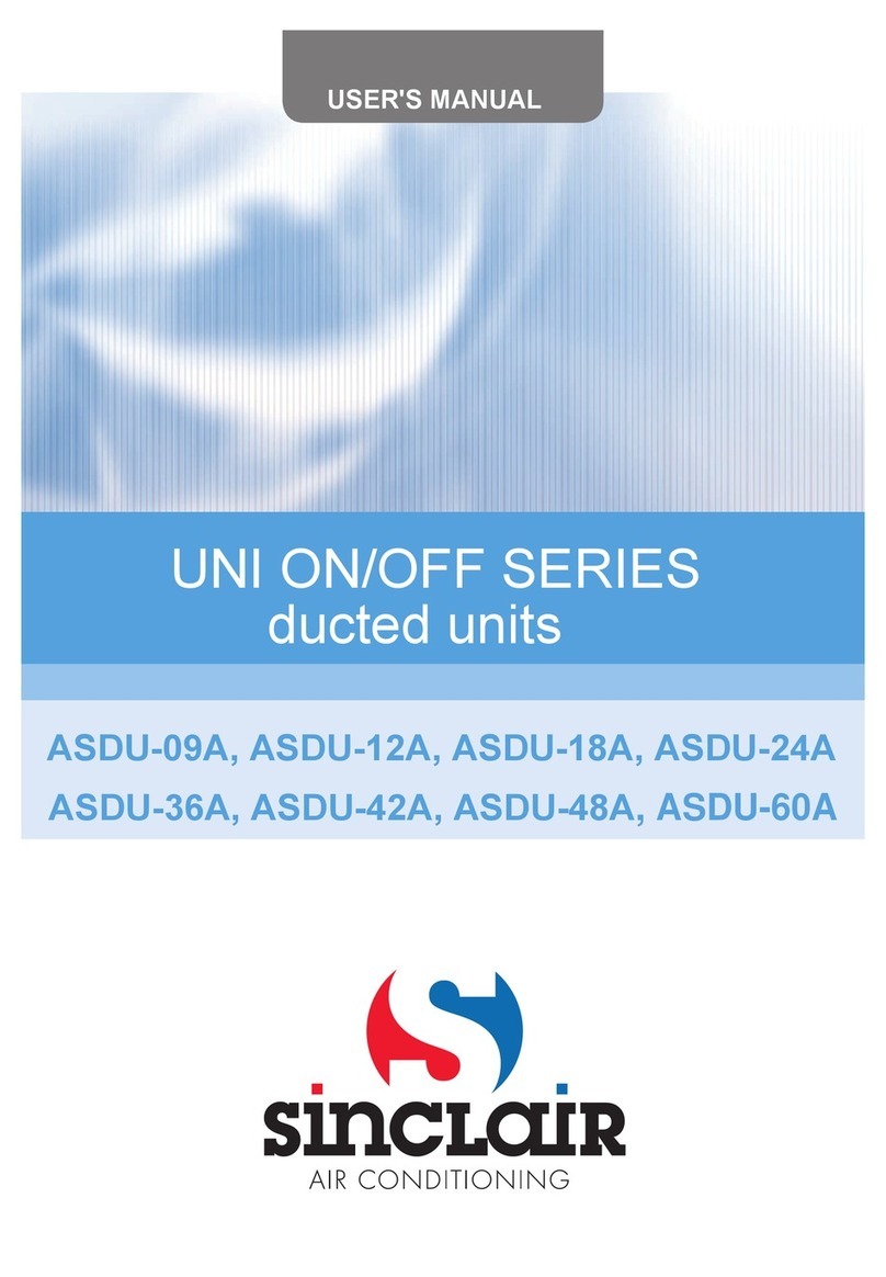 Sinclair ASDU-09A User manual Sinclair ASDU-09A User manual