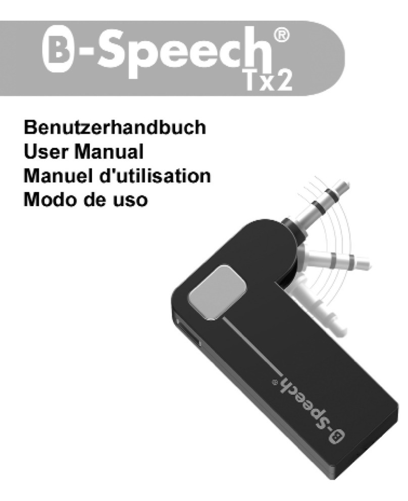 D-Parts B-Speech Tx2 user manual D-Parts B-Speech Tx2 user manual