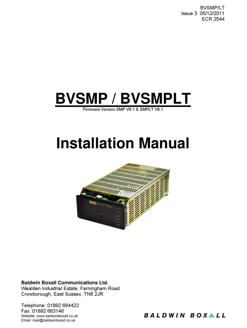 Baldwin Boxall BVSMP installation manual