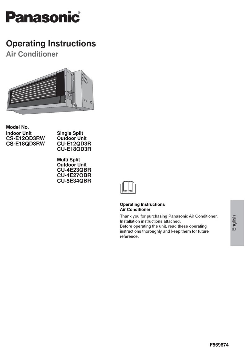 Panasonic CS-E12QD3RW User manual