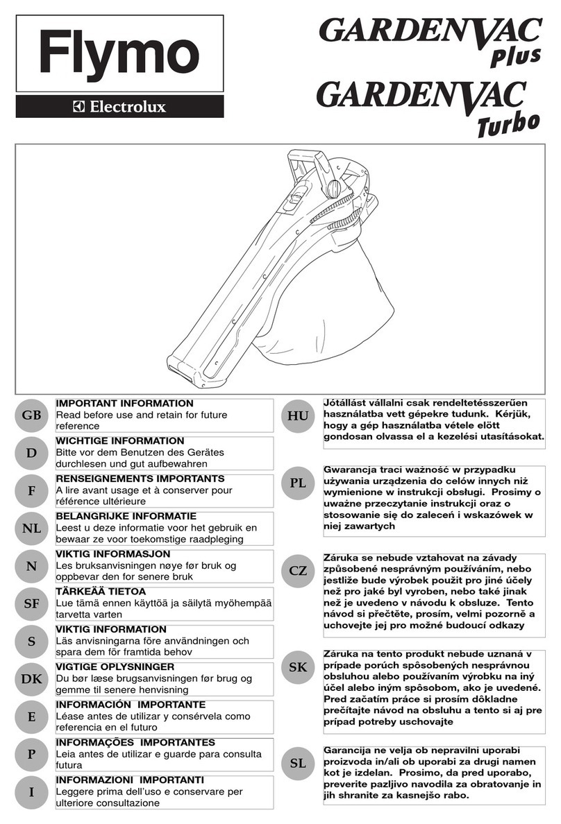 Flymo GardenVac Plus User manual