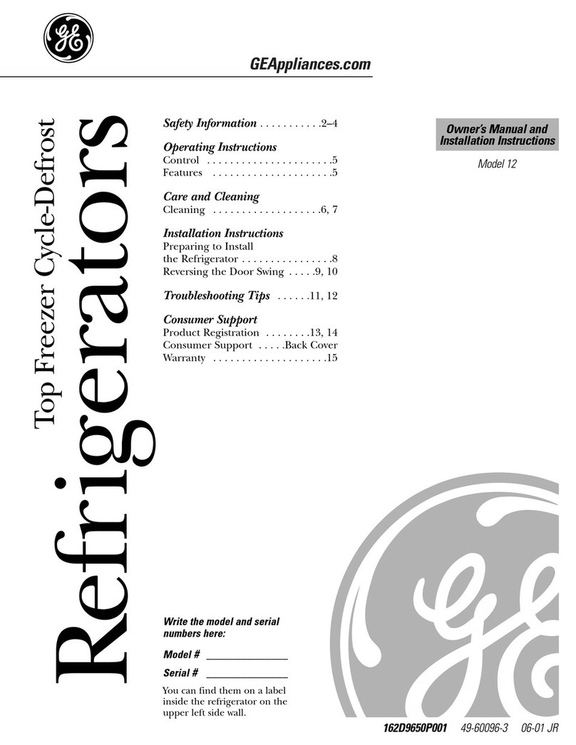 GE AJCH 12 Operating instructions