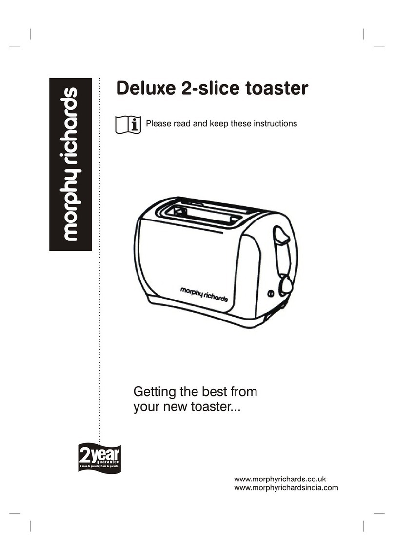 Morphy Richards Deluxe User manual Morphy Richards Deluxe User manual