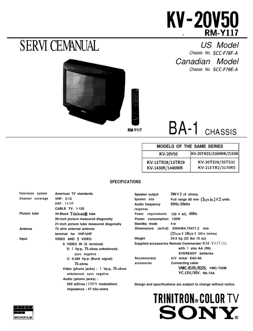 Sony Trinitron KV-20V50 User manual