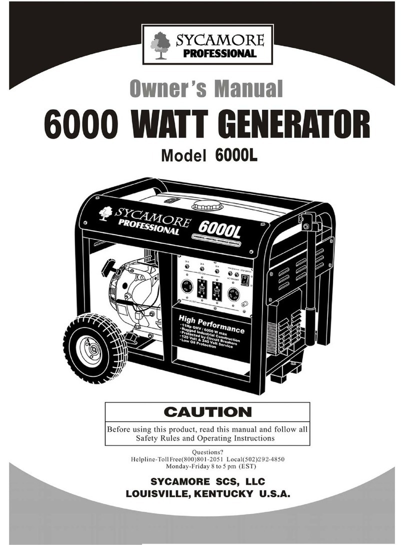 Sycamore 6000L owner's manual