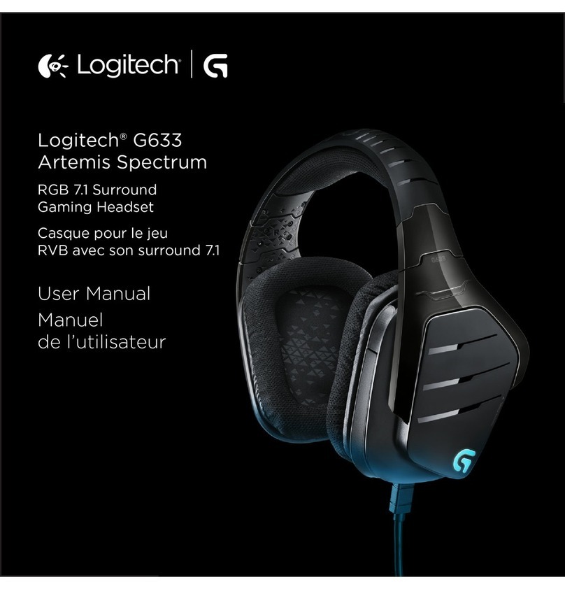 Logitech G633 Artemis Spectrum User manual