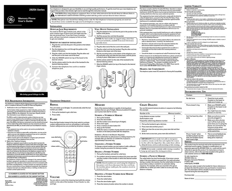 GE 29254 Series user guide