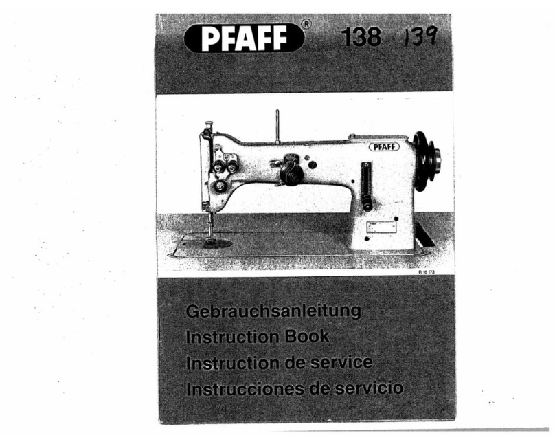 Pfaff 138 User manual