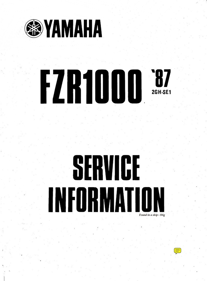 Yamaha 1987 FZR1000 Operating and installation instructions