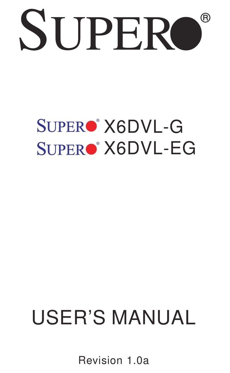 Supero X6DVL-G User manual