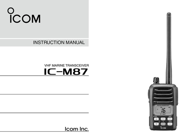 Icom IC-M87 User manual