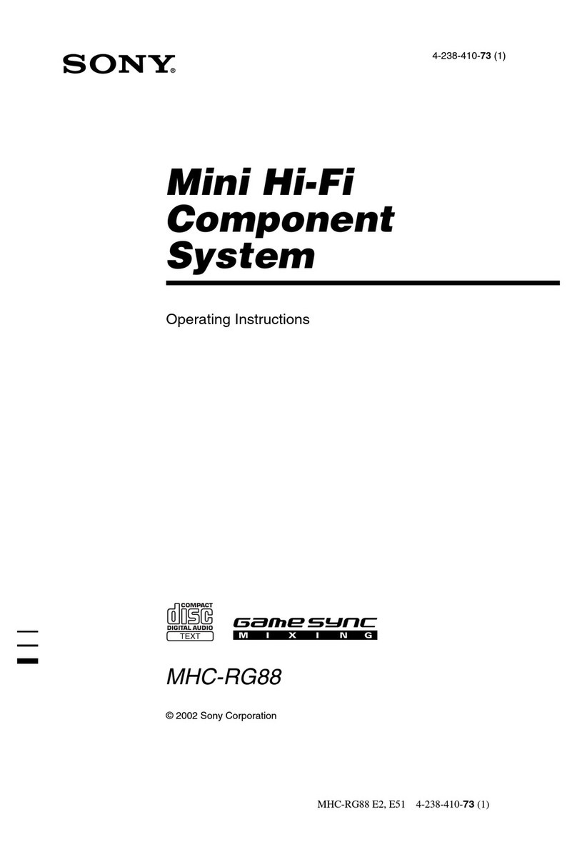 Sony MHC-RG88 User manual