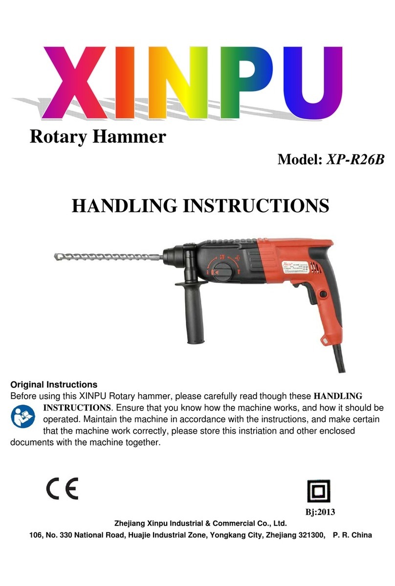 Xinpu XP-R26B Handling instructions
