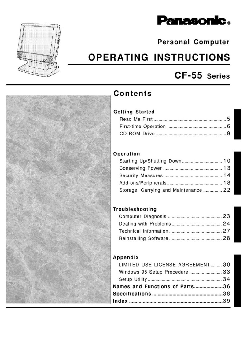 Panasonic CF-55 Series operating instructions