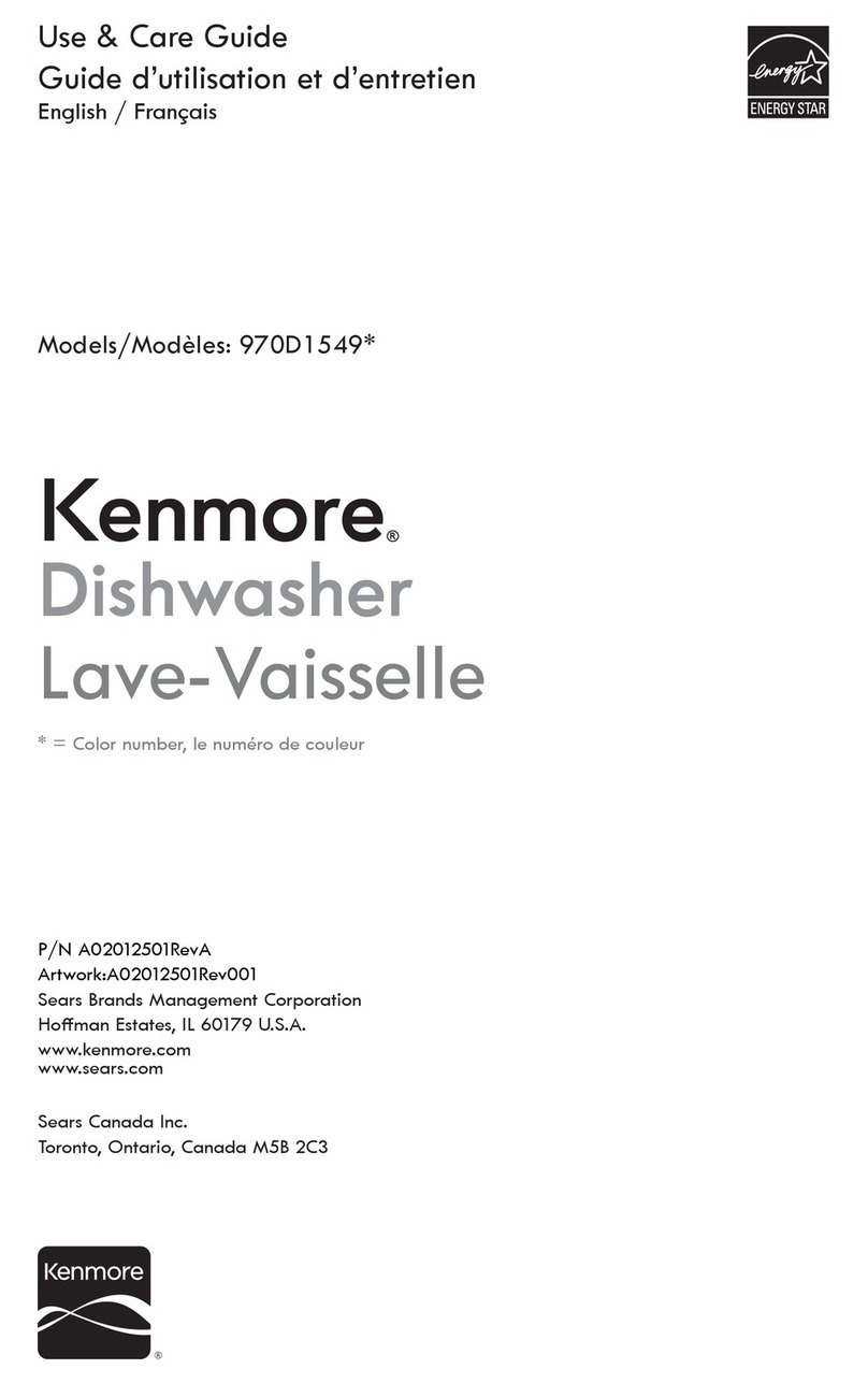Kenmore 970D1549 Use & care guide